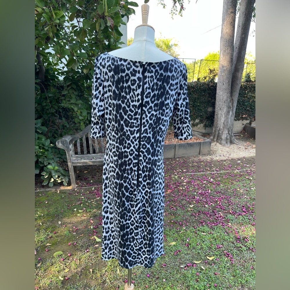 PINK TARTAN Animal Print Bodycon Dress - size XS - Picture 4 of 4